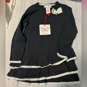Black and White Kids Casual Dress